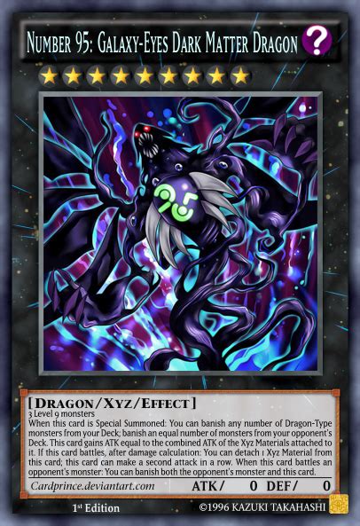Number 95 Galaxy Eyes Dark Matter Dragon By Cardprince On