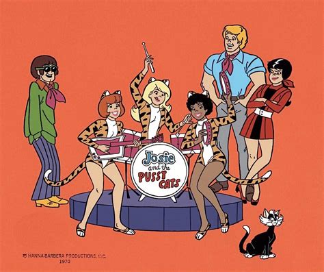 JOSIE AND THE PUSSYCATS PUBLICITY TITLE CEL Hanna Barbera Archie Comics Characters