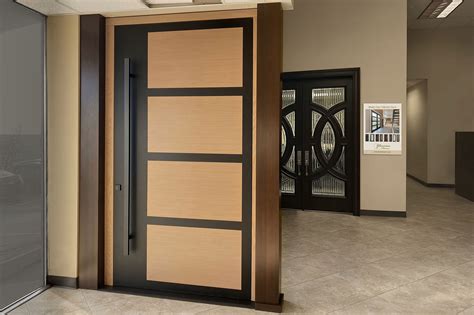 Pivot Doors Modern Entry Doors Floating Exterior Wood Doors In