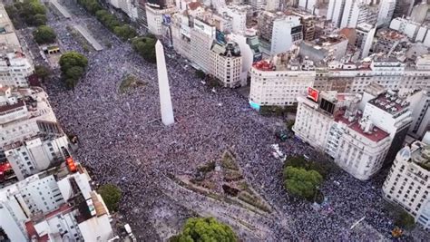 Thousands Flood Buenos Aires Streets As Argentina Reach World Cup Final Cna