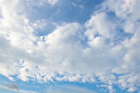 Outdoor Blue Sky White Clouds And Large Clouds Material Background