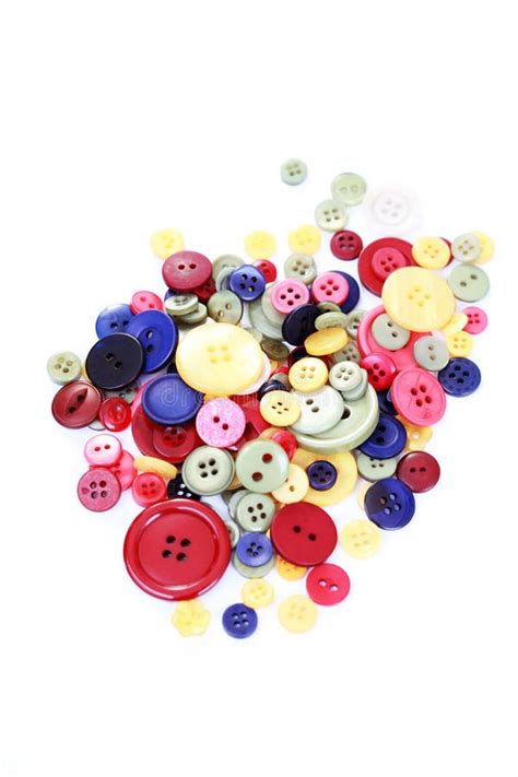 Collection Of Buttons Stock Image Image Of Cloth Closeup 12107149