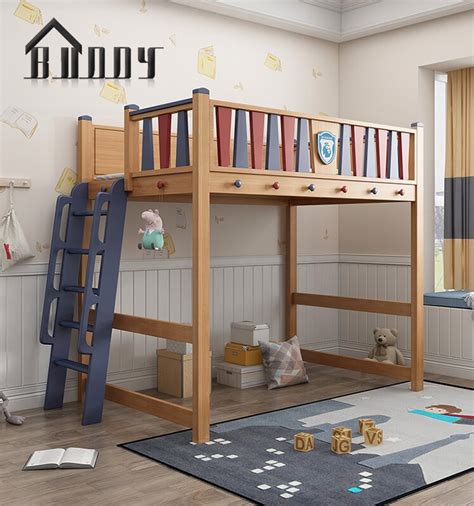 Home Children Double Bunk Bed With Desk And Storage China Kids