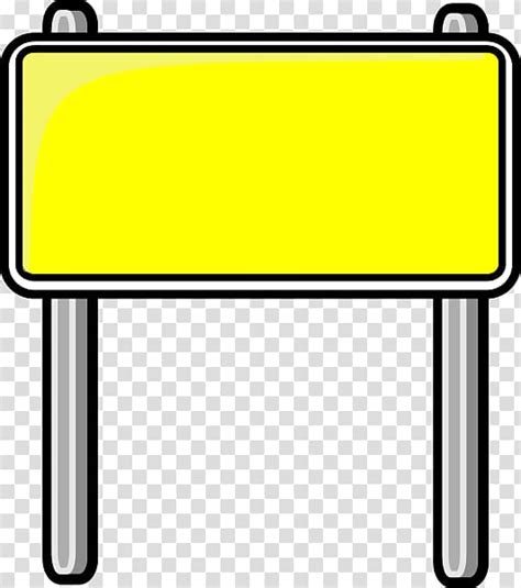 Yellow Traffic Sign Isolated On White Background Vector Clip Art Library