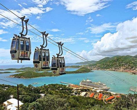 Sky Ride At Paradise Point St Thomas Usvi Sky Ride Vacation Trips