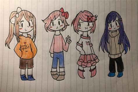 Ddlc Casual Clothes By Linsywhatsoever23 On Deviantart