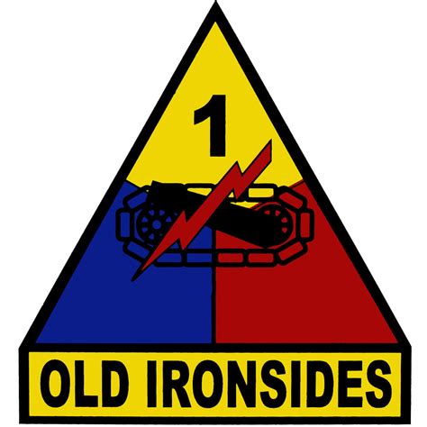 1st Armored Division Old Ironsides Clear Decal Usamm