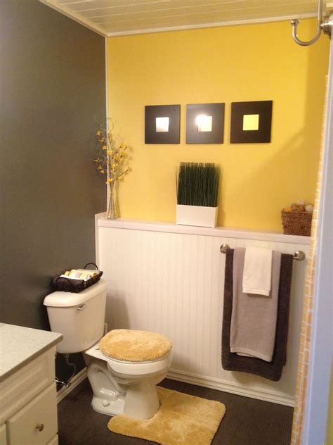 Pin By Jacki Bellefeuille On For The Home Yellow Bathroom Decor