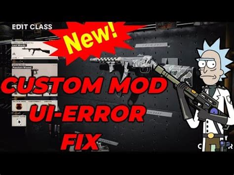 Cold War Custom Mod Ui Error Fix Youtube