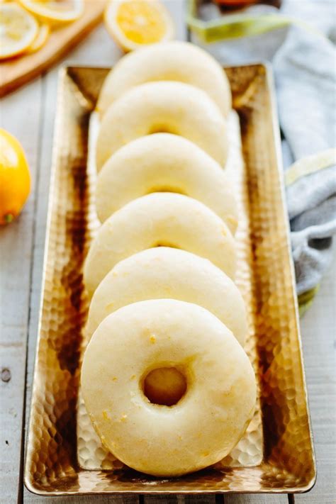 Meyer Lemon Baked Doughnuts Yeast Risen Baked Doughnuts With A Tangy