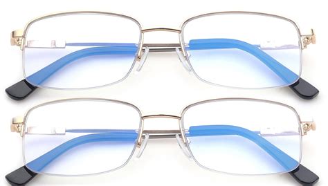 2 Packs Progressive Multifocal Reading Glasses Blue Light Blocking For Men For Womenno Line