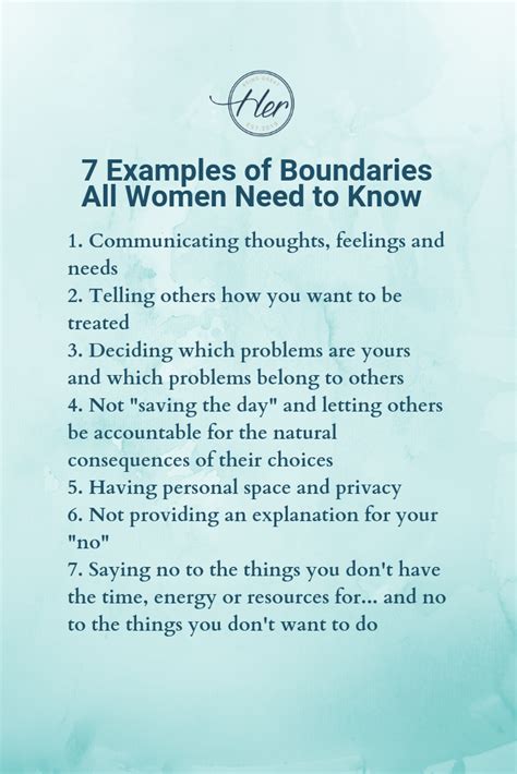 7 Examples Of Boundaries All Women Need To Know Artofit