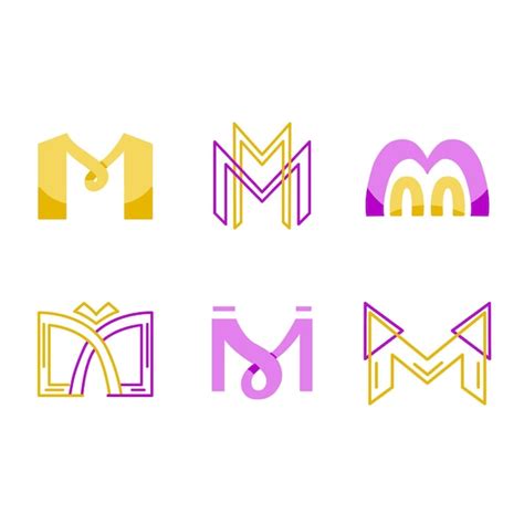 Premium Vector M Logo Template Set