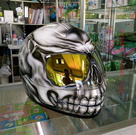 Custom Airbrushed Painted Full Face Motorcycle Helmet