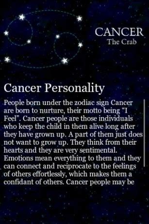 Cancer man is a complicated personality, which you can learn more about thanks to this article. Zodiac Cancer Man Quotes. QuotesGram
