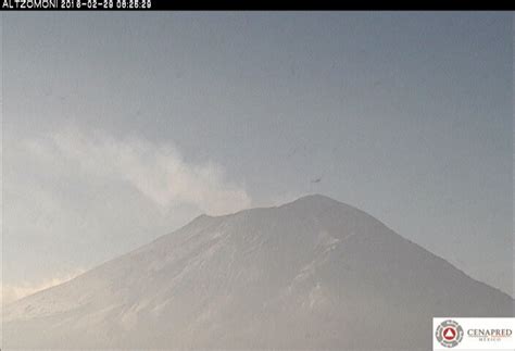 Reporte Del Monitoreo De Cenapred Al Volcán Popocatépetl Hoy 29 De