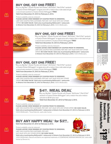 mcdonalds free coupon booklet printable coupons online free mcdonalds smoothie printable