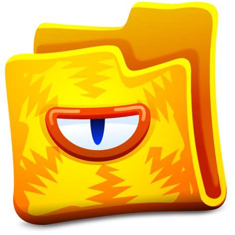 Yellow Folder Icon Creature Folders Iconset Fast Icon Design