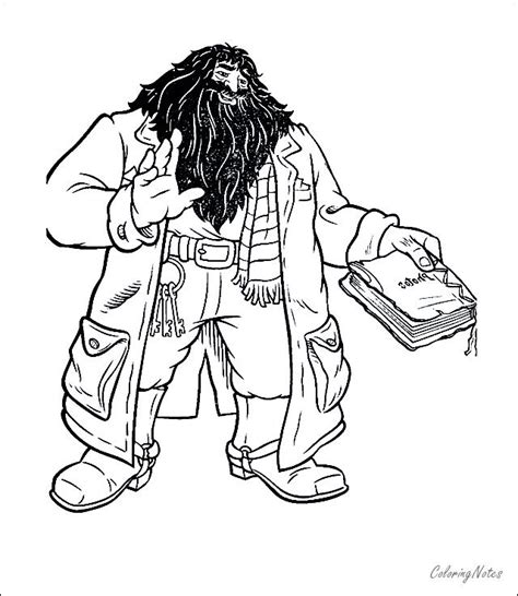 Download Easy Harry Potter Coloring Pages Hagrid in 2020 | Harry ...