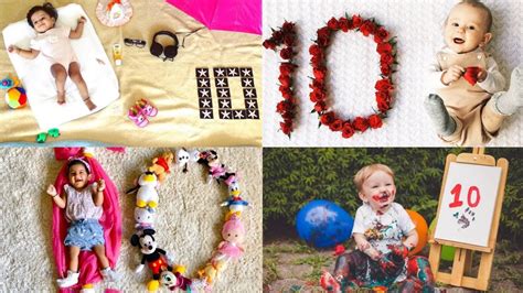 10th Month Baby Photoshoot At Home Monthly Baby Photoshoot Ideas
