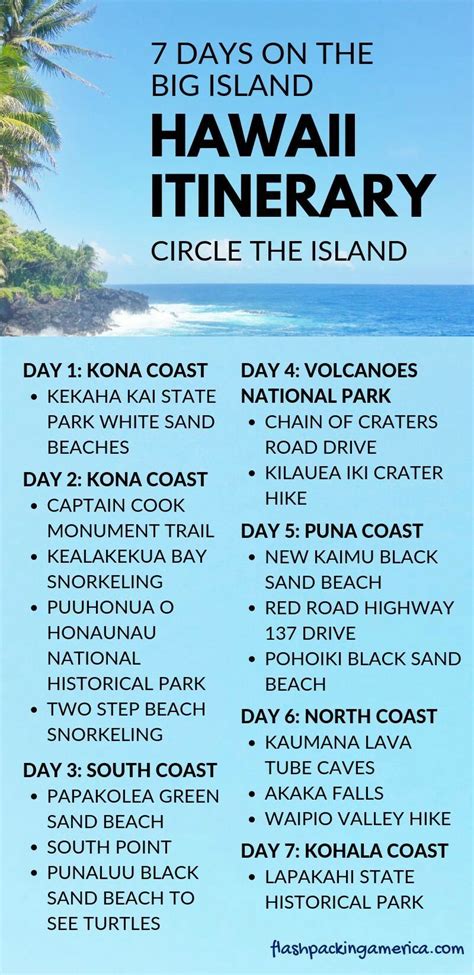 Drive The Big Island Itinerary 7 Days In Hawaii Can Be Perfect 🌴 Hawaii Travel Blog
