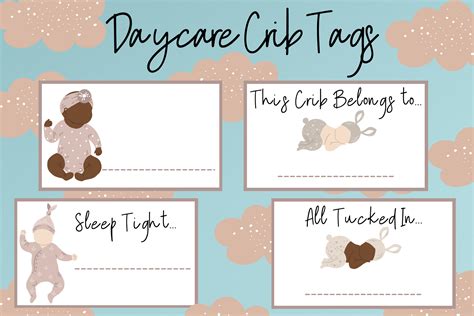 Daycare Crib Name Tags Name Tags For Nursery Preschool Etsy
