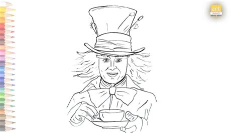 The Mad Hatter Drawing Easy How To Draw The Mad Hatter Drawing Step