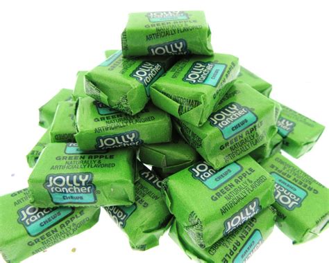 Jolly Rancher Chews Candy In Box 1lb Individually Wrapped Green