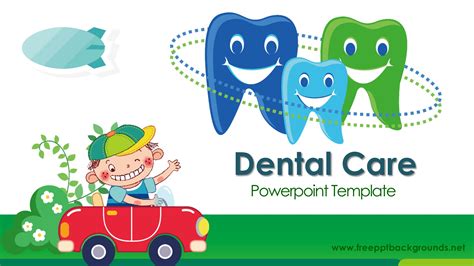 Dental Care Powerpoint Templates Green Healthcare And Medical White