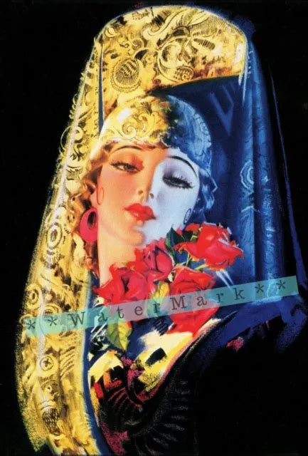 MEXICAN GLAMOUR 1940 Calendar Art Vintage Poster Print Retro Pin Up
