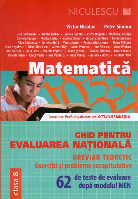Victor Nicolae Matematica Clasa A Viii Ghid Pentru Evaluarea Nationala Breviar Teoretic