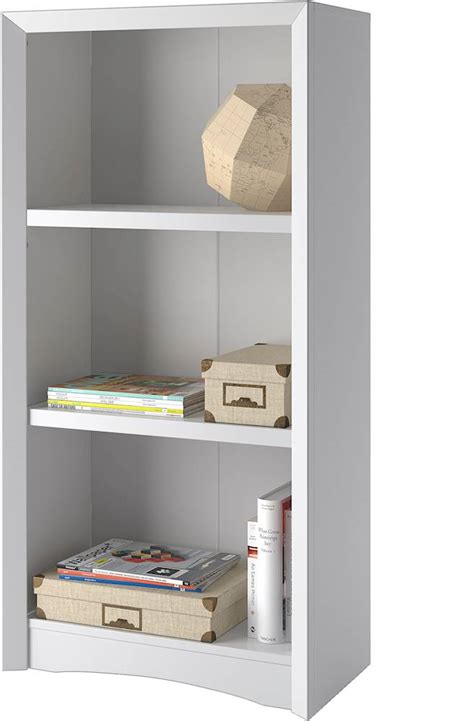 Corliving Quadra 2 Shelf Bookcase White Lsa 817 S Best Buy