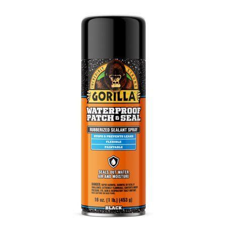 Gorilla Waterproof Patch Seal Spray Is A Flexible Rubberized Coating That Seals Out Water