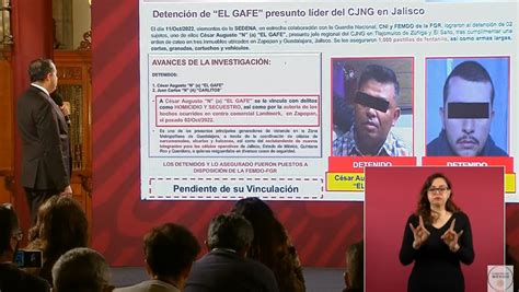 Sspc Destaca Detención De El Gafe Presunto Jefe Regional Del Cjng En