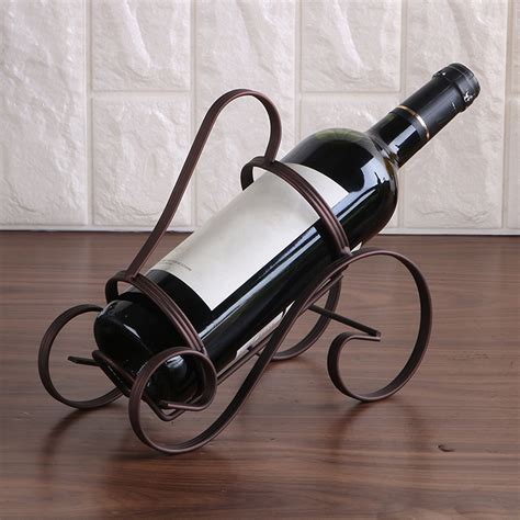 Wine Rack Decorative Strong Bearing Capacity Wrought Iron Countertop