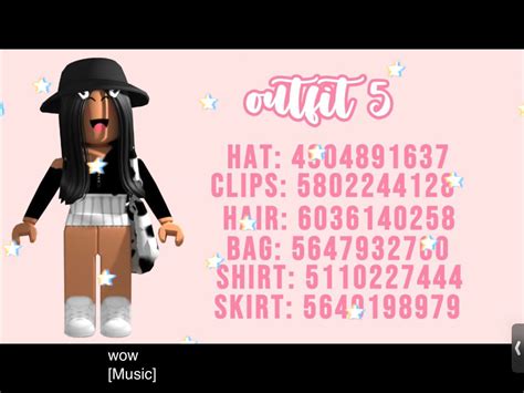 Roblox Clothing Codes
