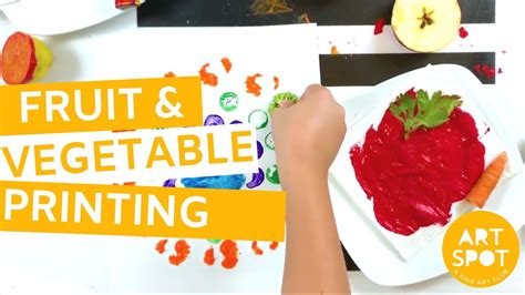 Easy Art For Kids Fruit And Vegetable Printing Youtube