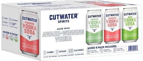 Cutwater Vodka Soda Variety Pack All Star Wine And Spirits