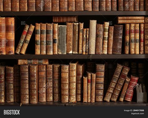 Old Books On Wooden Image And Photo Free Trial Bigstock