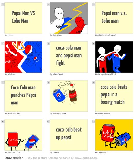 Pepsi Man Vs Coke Man Drawception