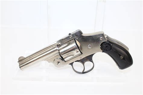 Smith And Wesson 38 Safety Hammerless 4th Model Revolver Candr Antique001
