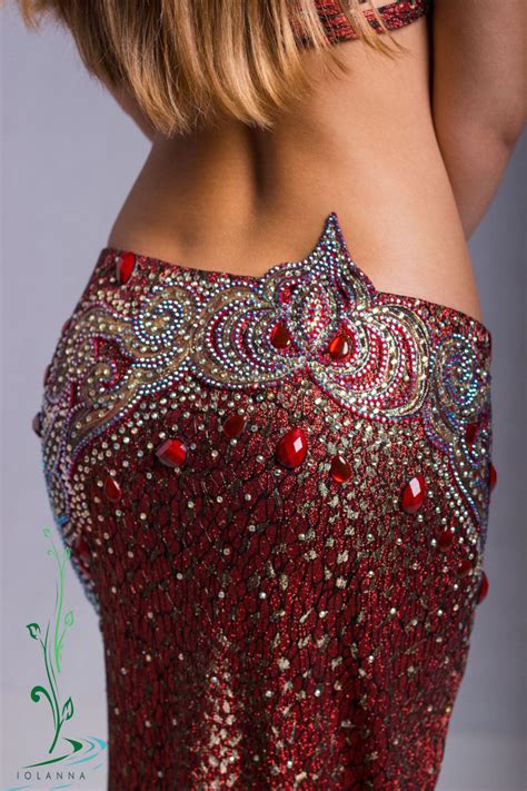 Belly Dance Costume Red Elegance Модные стили Одежда для танцев Костюм для танца живота