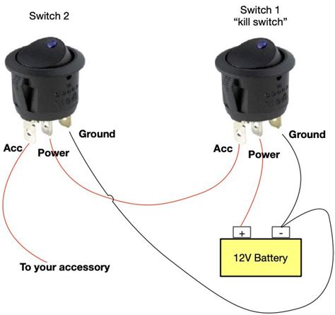 Onoff Switch And Led Rocker Switch Wiring Diagrams Oznium Basic
