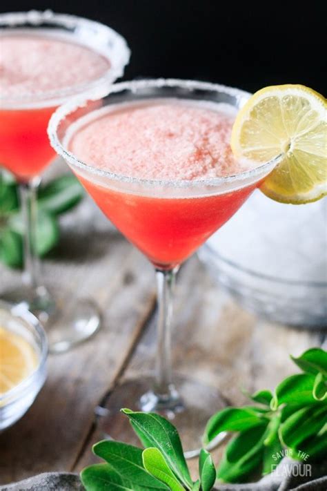 Frozen Virgin Pink Lemonade Martini Refreshing Summer Recipes Vegan