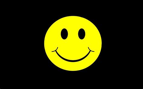 Smiley Face Emoji Black Background