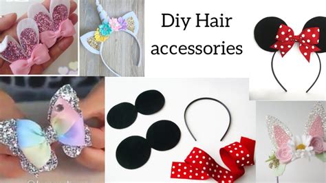 Diy Hair Accessories Making At Home Cute Hair Pins Diy Handmade Hair Clips And Hair