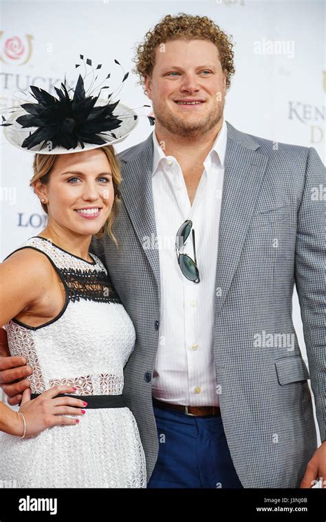 Leslie Wood L And Football Center Eric Wood At Churchill Downs Running Of The Kentucky