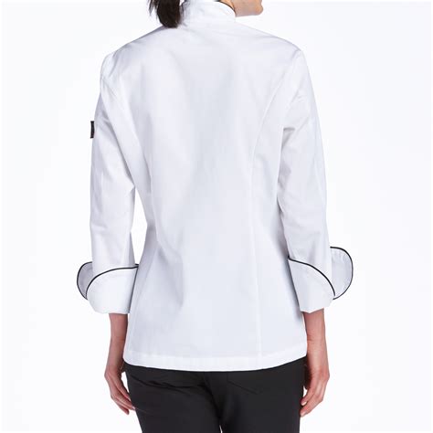 Womens Classic Piped Executive Chef Coat Cw5695 Chefwear