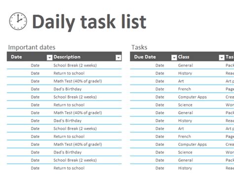 43 Free Task List Templates In Word Excel Pdf