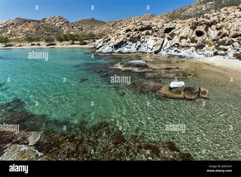 Rock Formations In Kolymbithres Beach Paros Island Cyclades Greece
